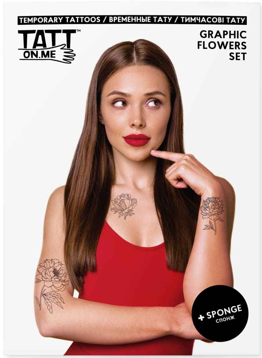 

Временные тату TATTon.me Graphic Flowers Set (TSGraphicFlowers)