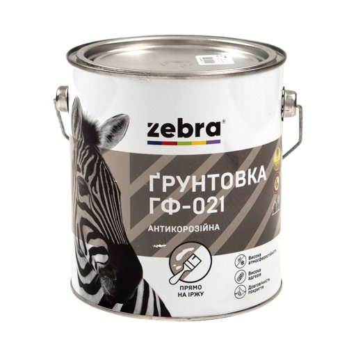 

Грунтовка ЗЕБРА ГФ-021 2,8 кг красно-коричневая (11222393)