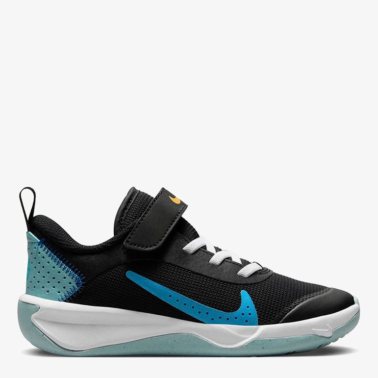 Акція на Дитячі кросівки для хлопчика Nike Omni Multi-Court (Ps) DM9026-005 29.5 Black/Blue Lightning-Ocean Bliss від Rozetka
