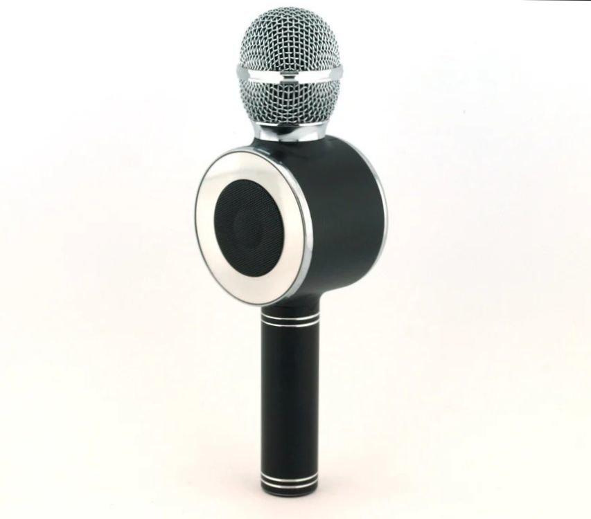 

Беспроводной микрофон караоке Bluetooth колонка микрофон Wster Ws-668 Black (bks_02238)