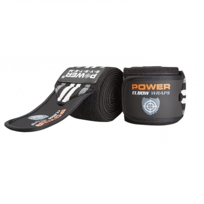 

Локтевые бинты Power System Elbow Wraps PS-3600 Grey-Black (SKL24-145363)