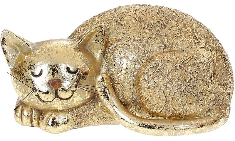 

Декоративная статуэтка Спящий Котик Антик Gold 19х10.5х10.5 см, полистоун Bona BD-218-897