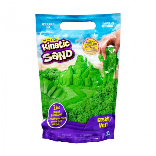 

Песок для детского творчества Kinetic Sand Colour 907 г Зеленый (71453G)