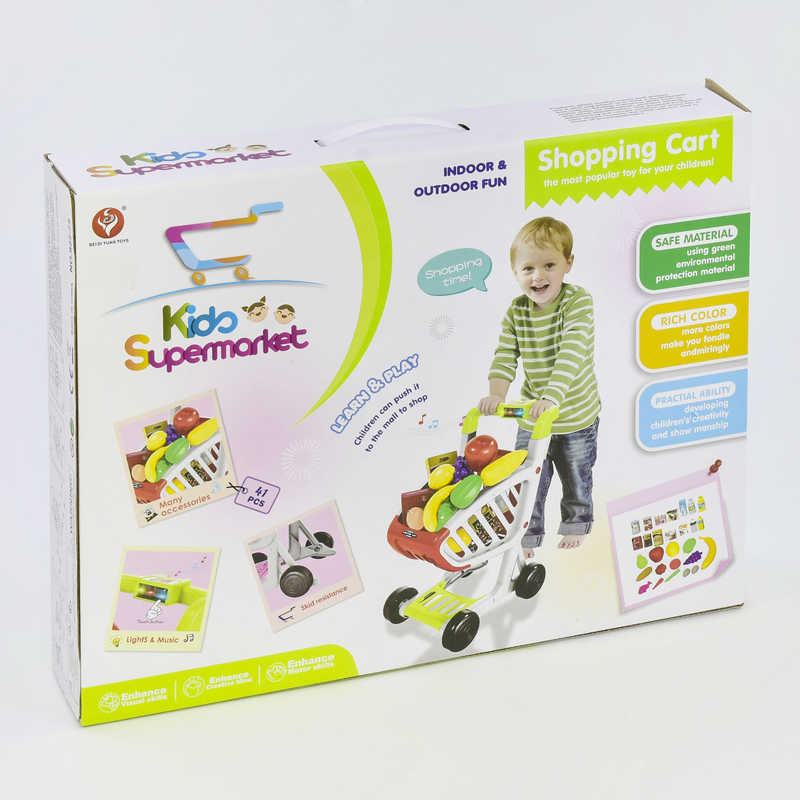 

Тележка с продуктами Igrusha 922-75 (18) песни и рассказ на английском языке, в коробке