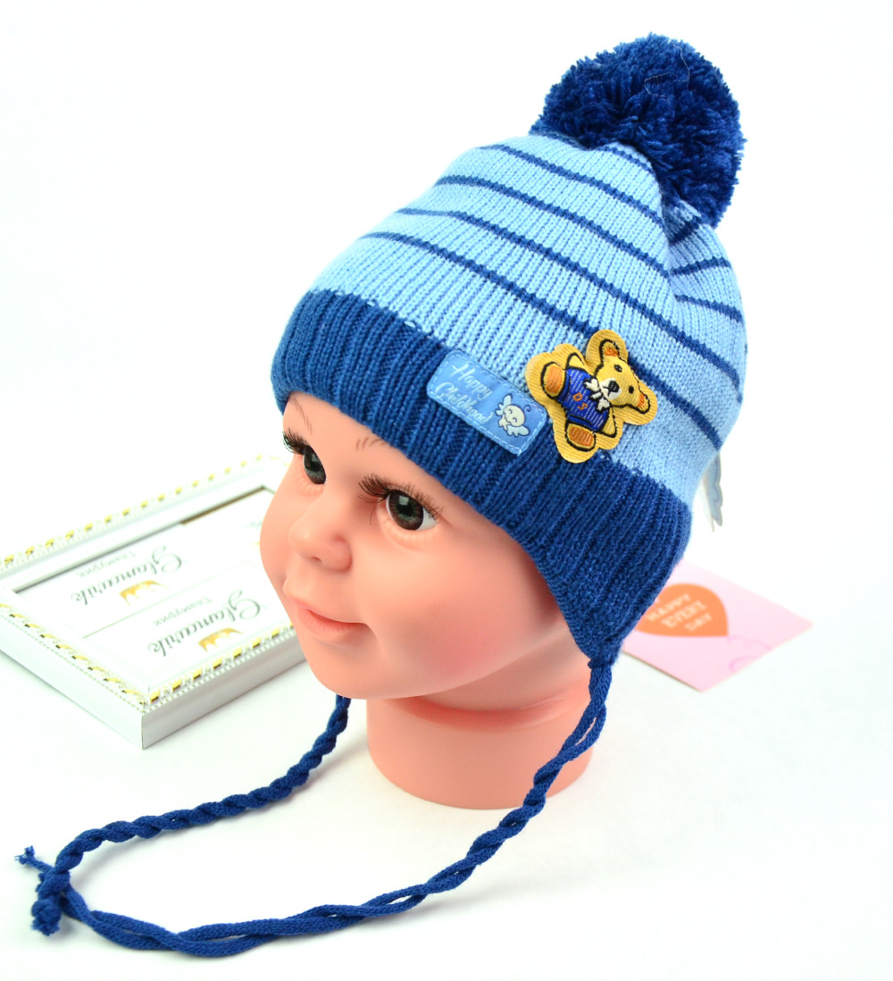 

Шапка зимняя для мальчика Happy (36-44 см) ZGS00024