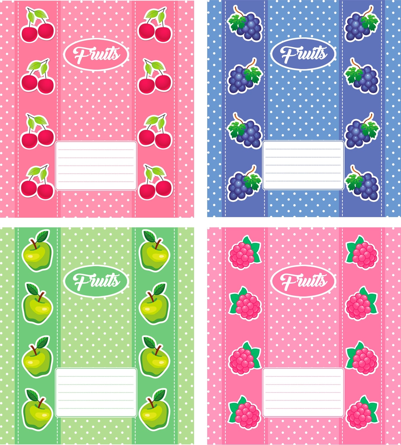 Набор тетрадей ученических Мрії збуваються Фрукты В5 18 листов в клетку ...