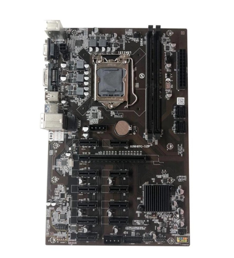 Материнская плата Lapsaipc B250 BTC-12P LGA 1151v1 (B250-BTC-12P) Б/У ...