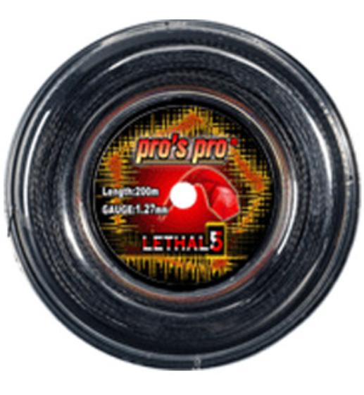 

Теннисные струны Pro's Pro Lethal 5 200m 1.27bk (L(5)20027)