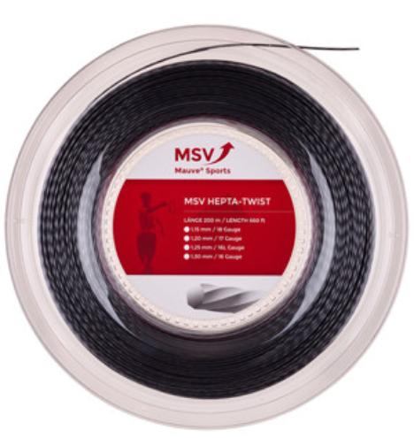 

Теннисные струны MSV Hepta-Twist 200m (ht200bk)