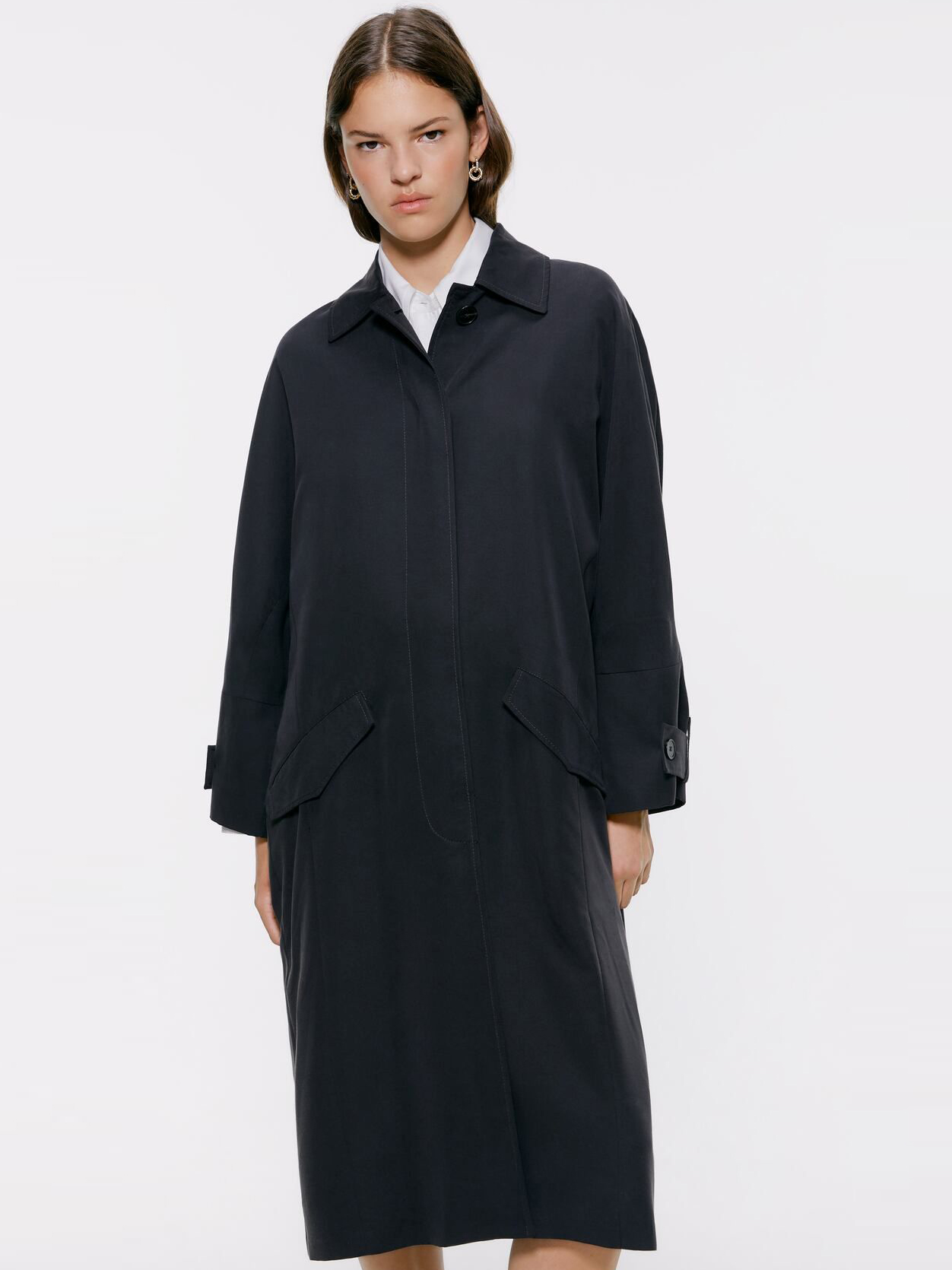 

Пальто Zara 02761256800 L Черное