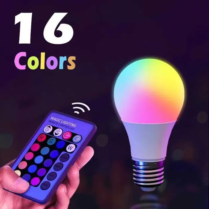 Светодиодная RGB лампочка на пульте 10W 220V – фото, отзывы ...