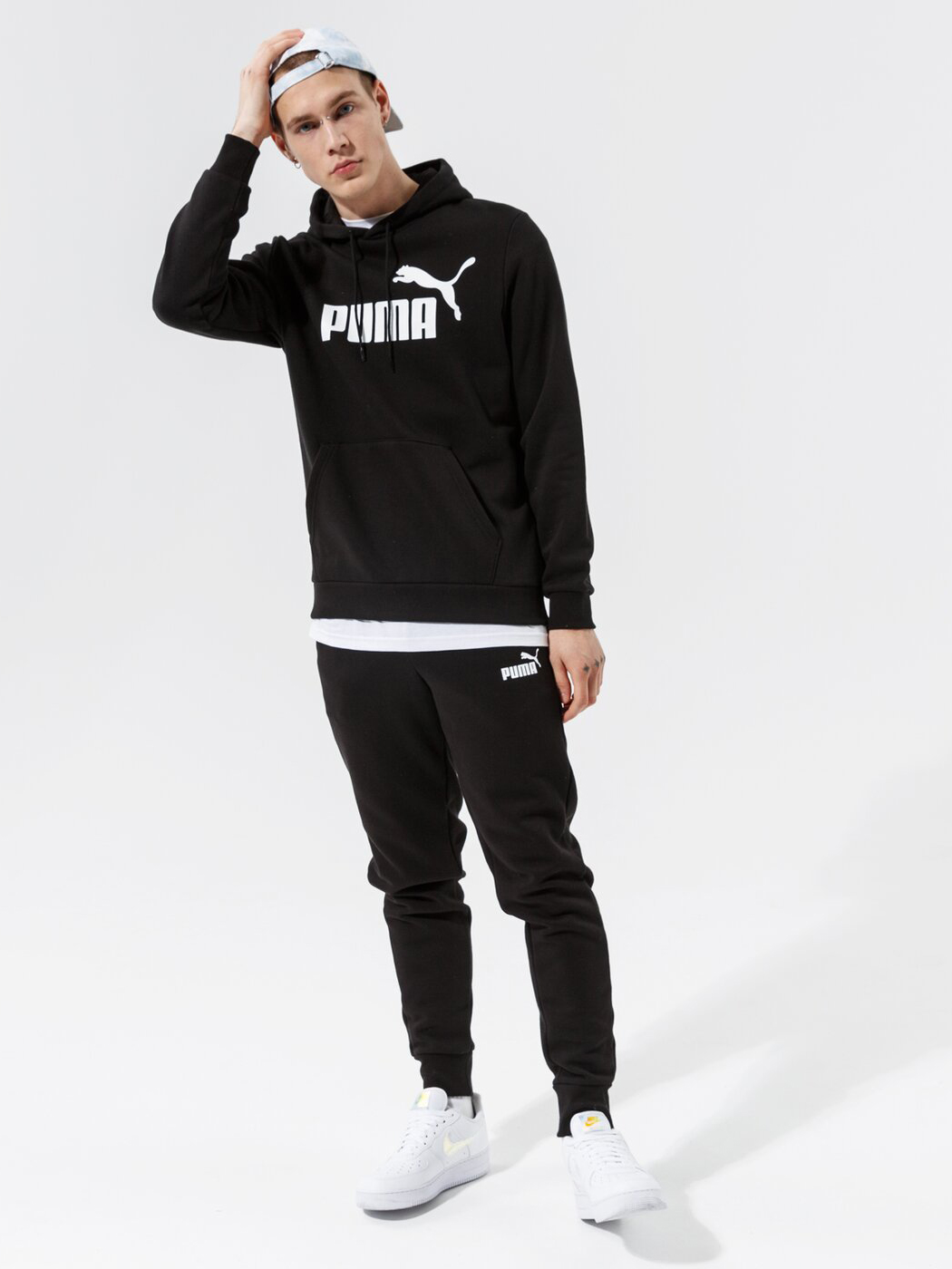 Акція на Спортивні штани чоловічі Puma Ess Logo Pants Fl Cl 58671401 XL Black від Rozetka