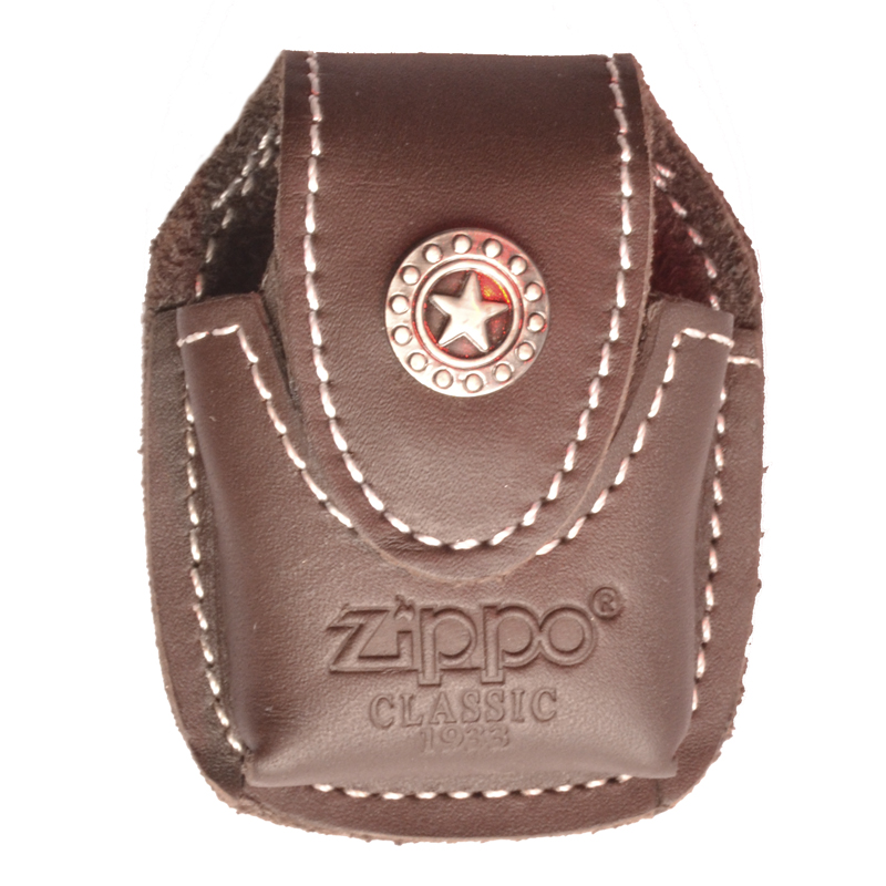 

Чехол на ремень Zippo с клипсой, коричневый со звездой
