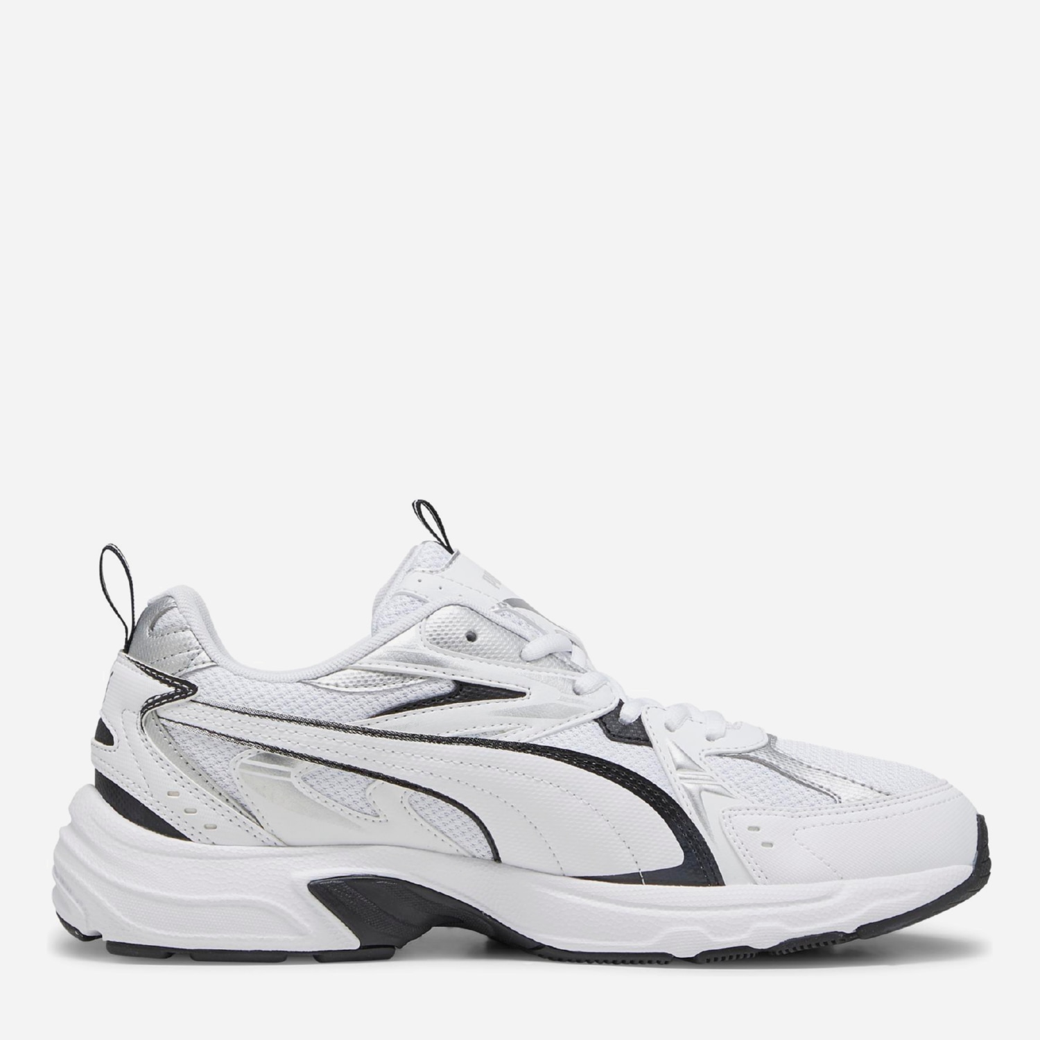 Акція на Жіночі кросівки Puma Milenio Tech 39232201 40.5 (7UK) 26 см Puma White-Puma Black-Puma Silver від Rozetka