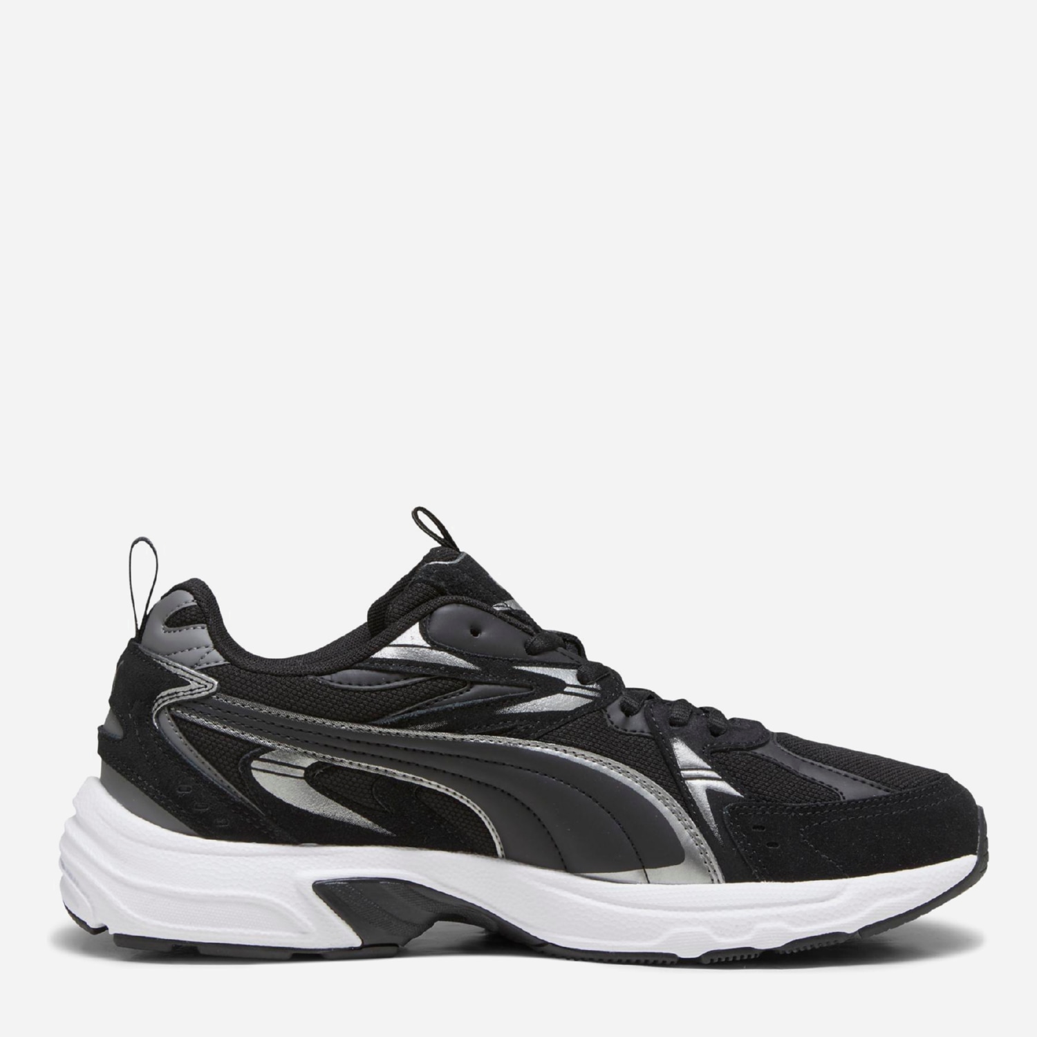 Акція на Чоловічі кросівки Puma Milenio Tech Suede 39348901 42.5 (8.5UK) 27.5 см Puma Black-Puma Aged Silver-Cool Dark Gray від Rozetka