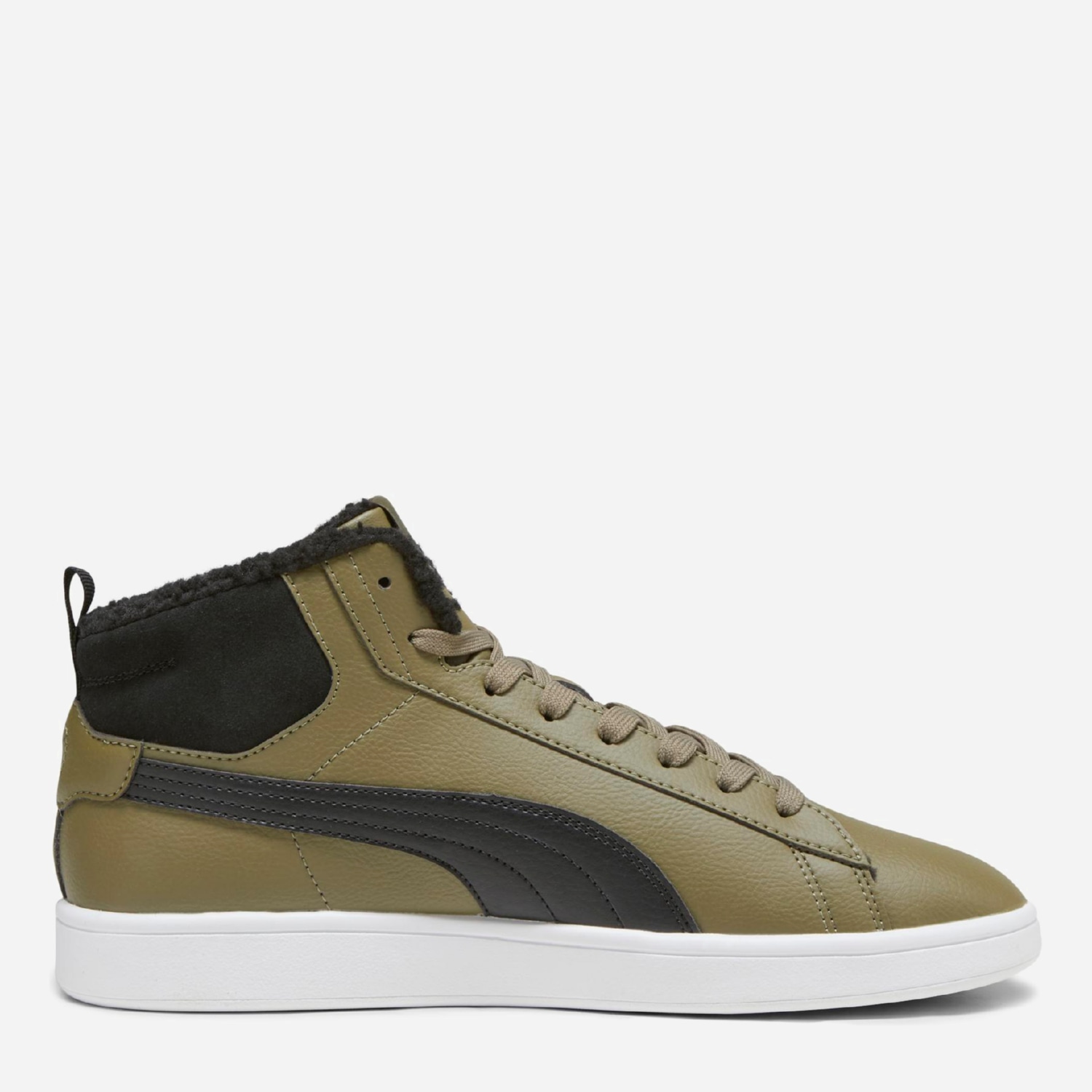 Акція на Чоловічі зимові черевики Puma Smash 3.0 Mid Wtr 39233503 42 (8UK) 27 см Olive Drab-Puma Black-Puma White від Rozetka