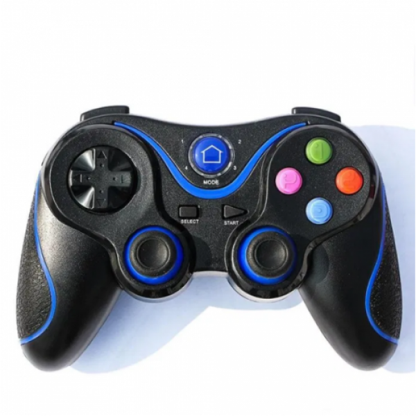 

Джойстик Bluetooth Gen Game V8 Гейпад безпроводной держатель для смартфона Черный-синий