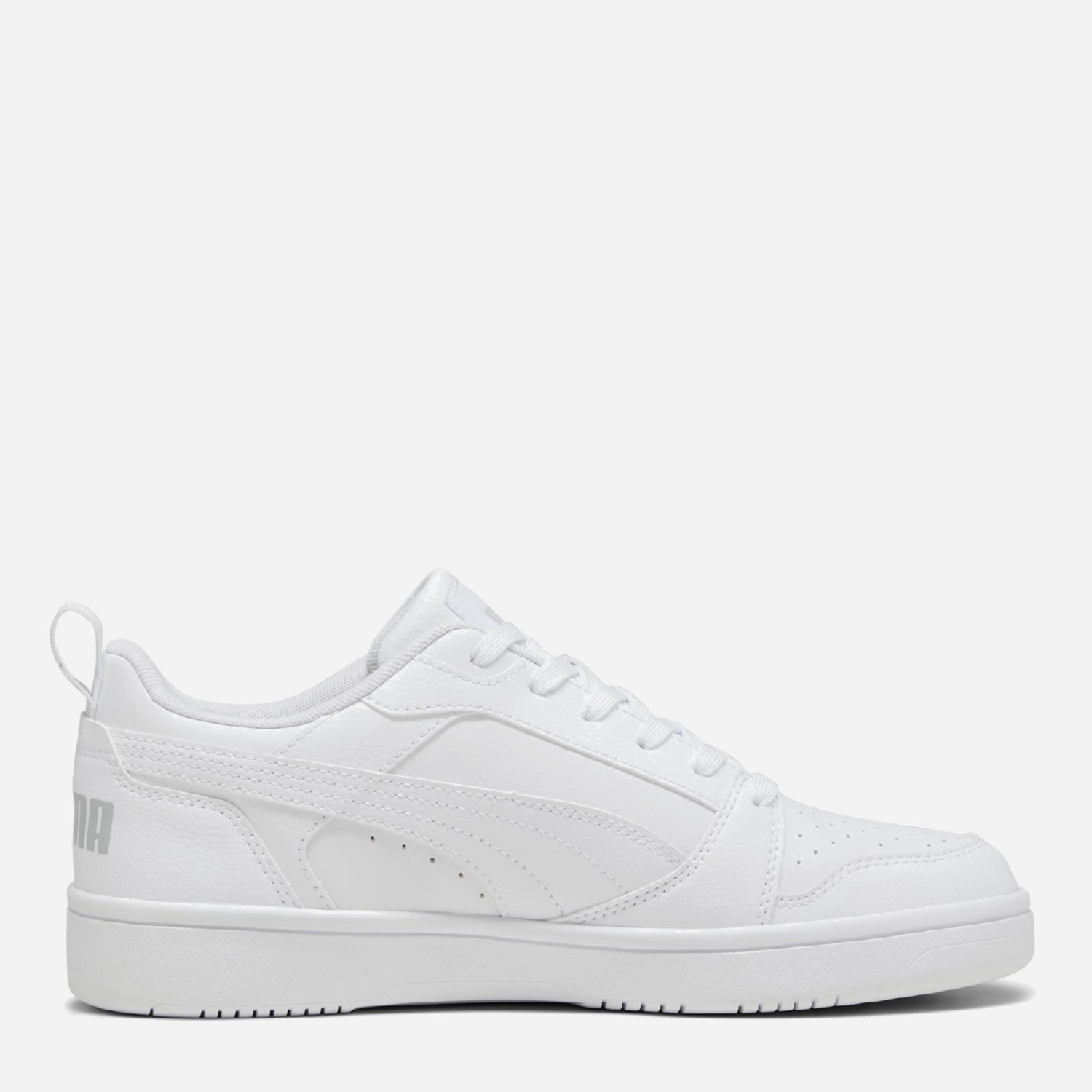 Акція на Чоловічі кеди низькі Puma Rebound V6 Low 39232803 44 (9.5UK) 28.5 см Puma White-Cool Light Gray від Rozetka