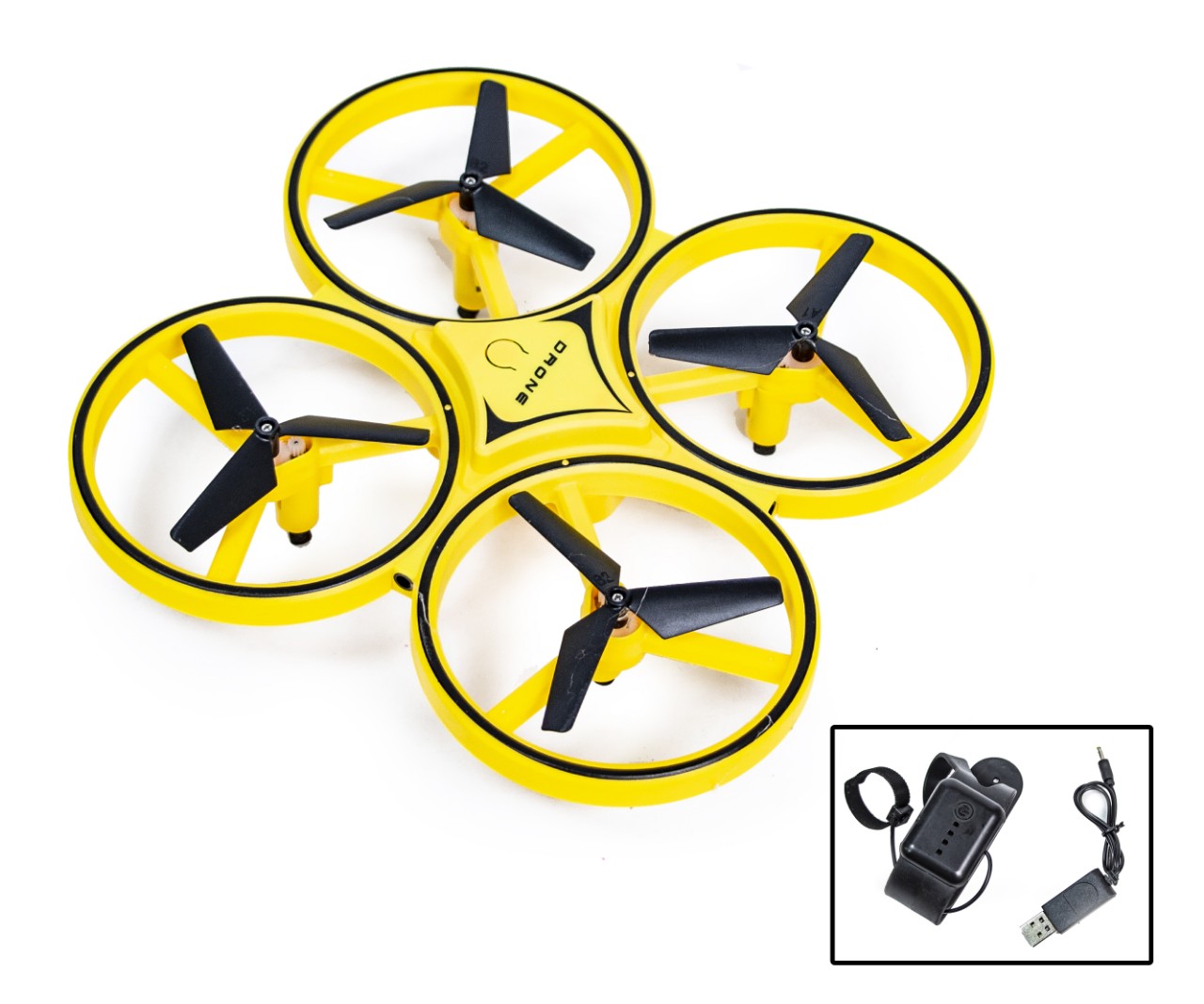 

Ручной квадрокоптер Drone 928 Желтый