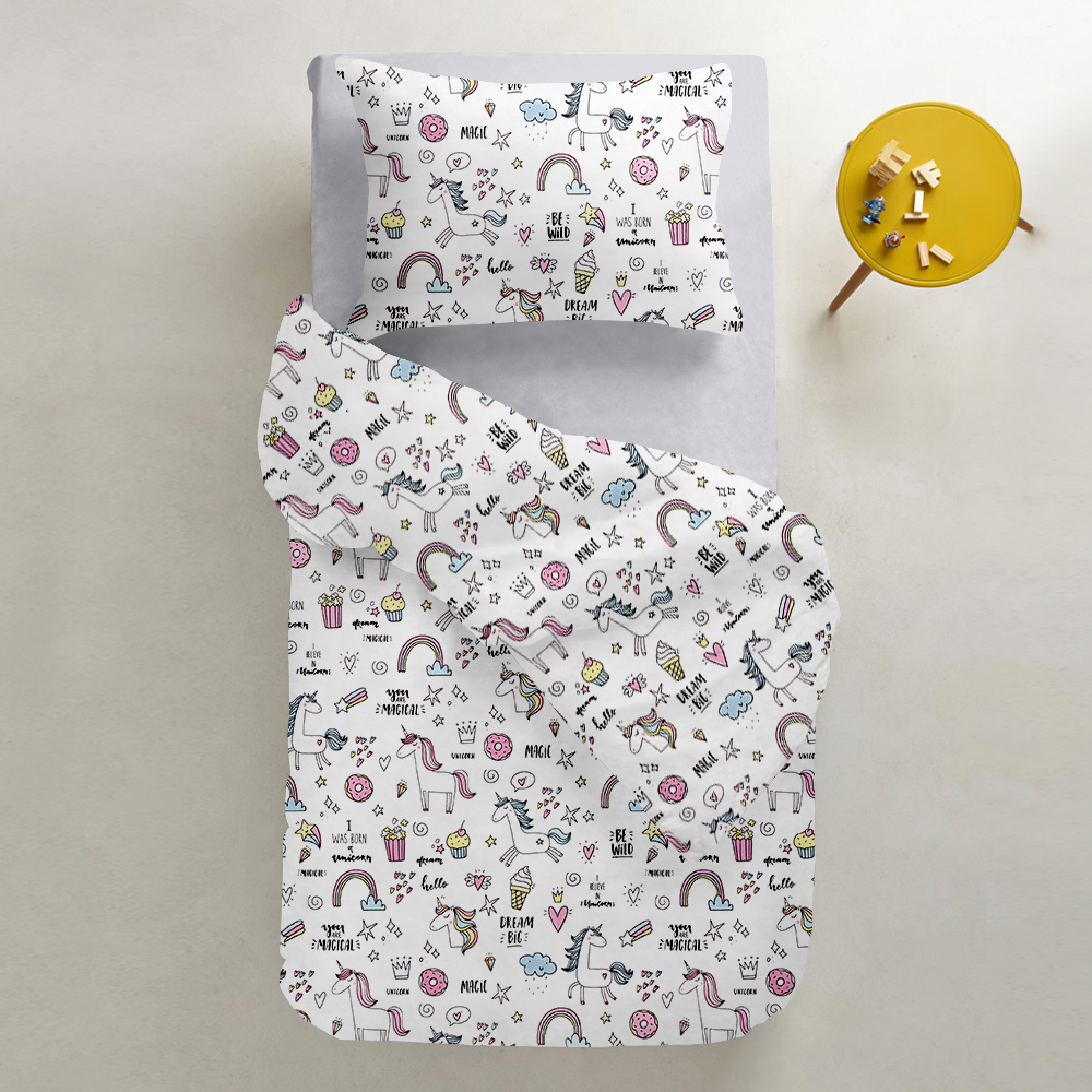 

Комплект постельного белья Cosas Unicorn Sweet Grey 155х215