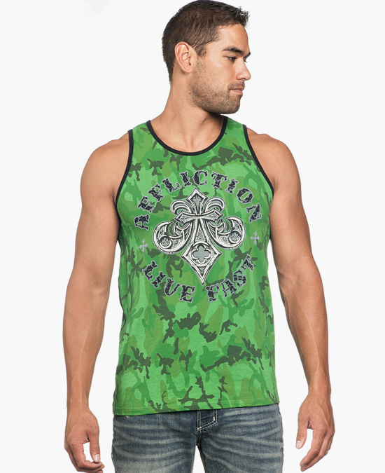 

Майка Affliction Royal Thunder Sleeveless Tee 2XL Зеленый