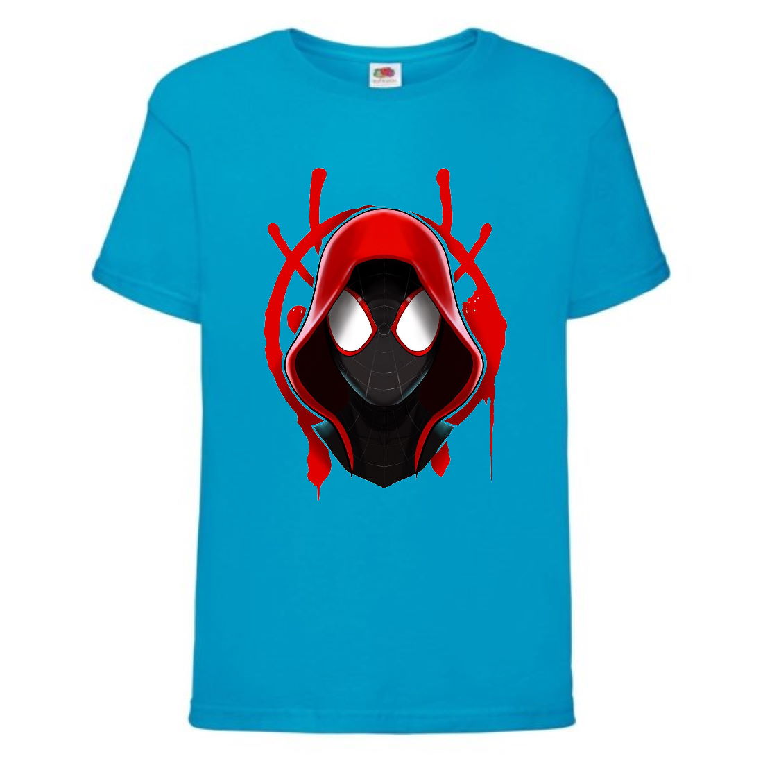 Футболка детская Марвел (Marvel & DC) голубая (spiderman-001-blue) 140 ...