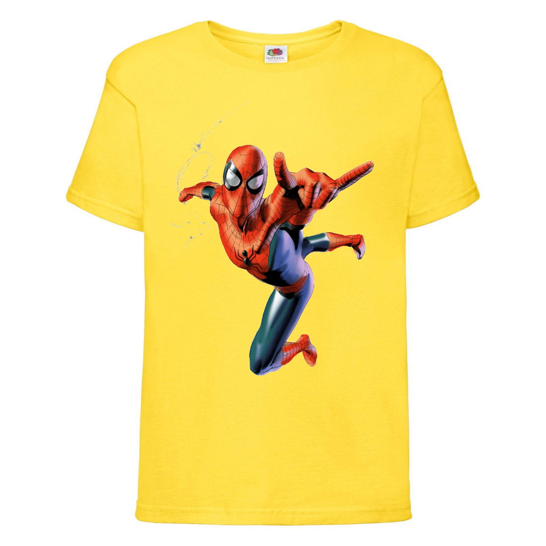

Футболка детская Марвел (Marvel & DC) желтая (spider-yellow) 104 см