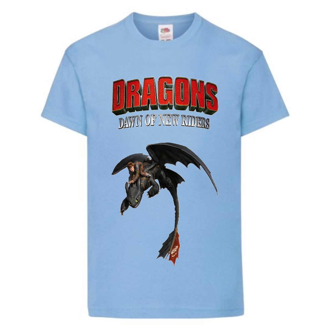 

Футболка детская Как приручить дракона (DRAGONS) светло-голубая (DRAGONS-001-blue) 152 см