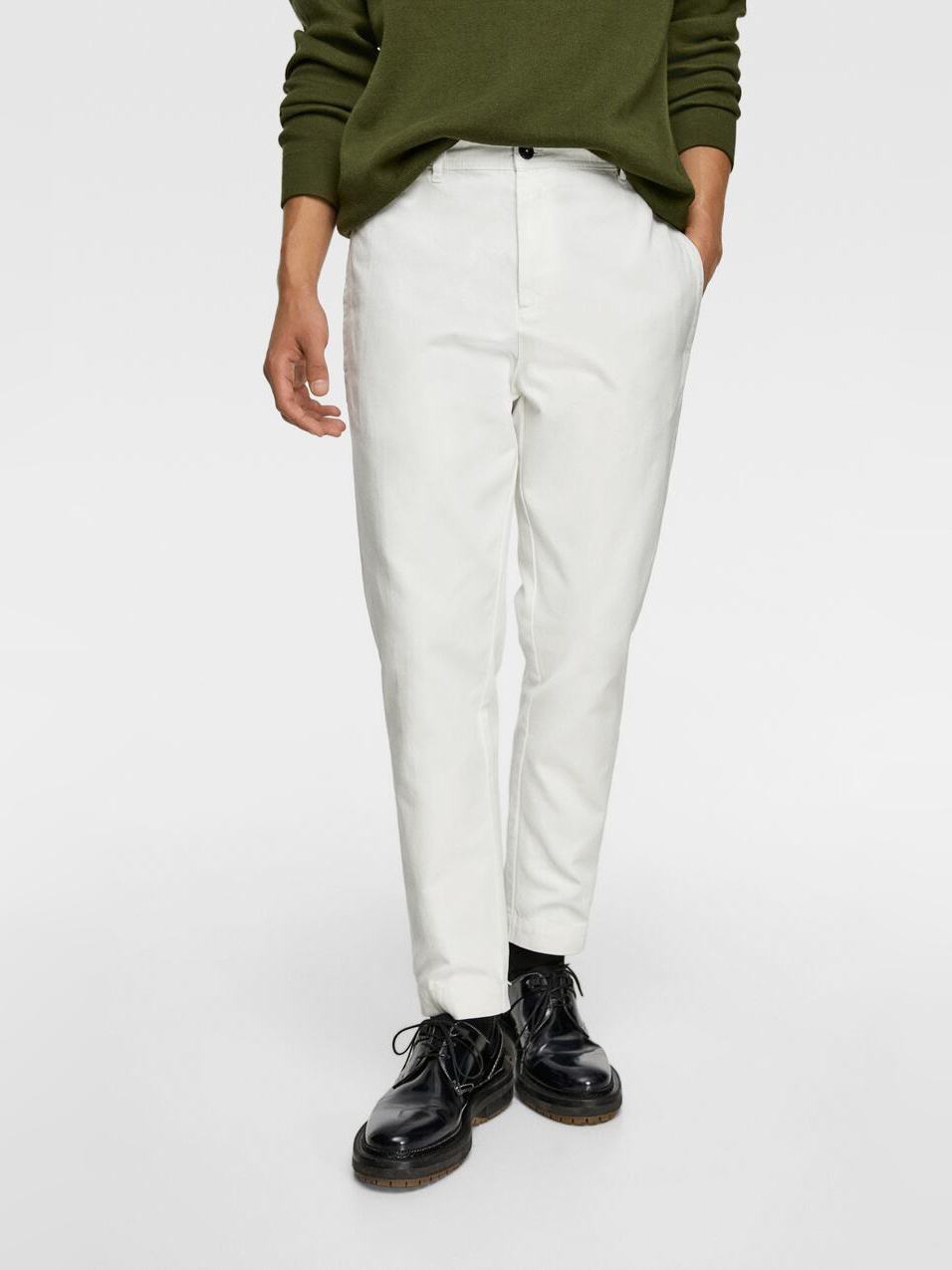 

Брюки Zara 2721/300/251 42 Молочные