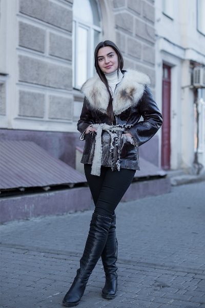 

Кожаная дубленка TORNADO FUR с поясом  Коричневая (And Solid, Кожаная дубленка TORNADO FUR с поясом XL Коричневая (And Solid)