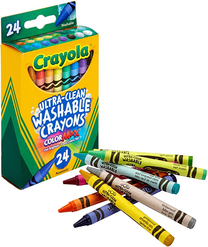 

Разноцветные мелки Crayola Ultra Clean Washable Crayons 24 шт