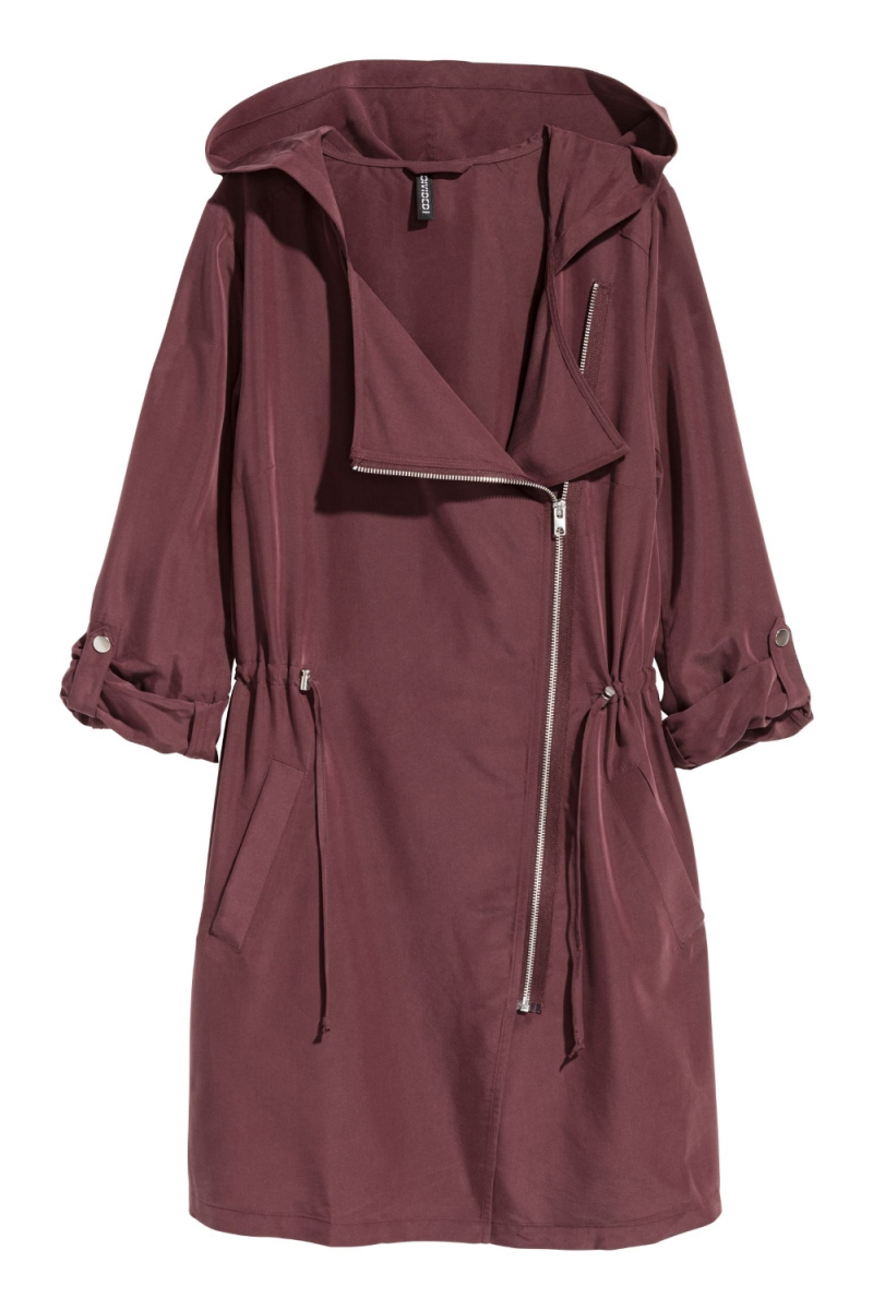 

Куртка-парка H&M 0531058007 XL Бордовый 61776