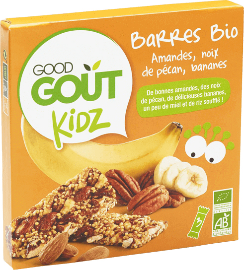 Акція на Батончики Good Gout с миндальным орехом, орехами и бананом 20 г х 3 шт (3760269310360) від Rozetka UA