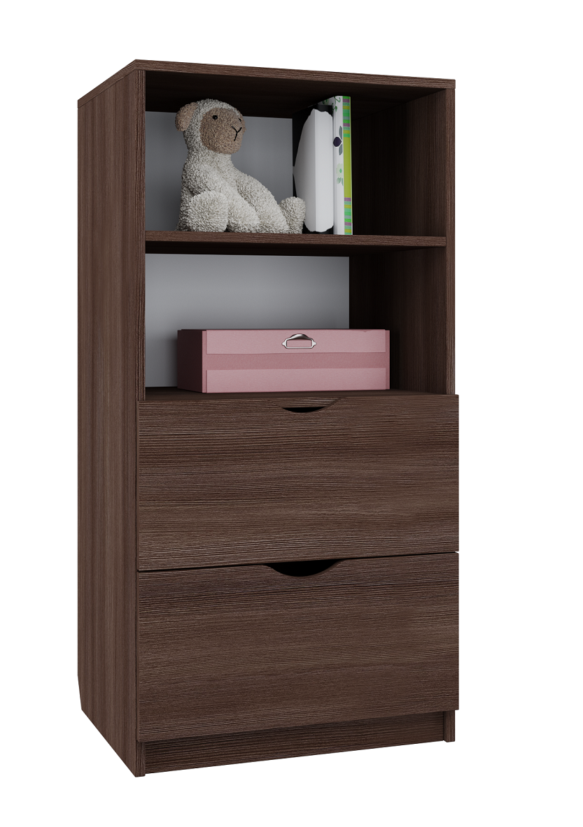 

Шкаф для документов и книг MebelLoft 60х50х122 см Темное дерево 15-1002-04