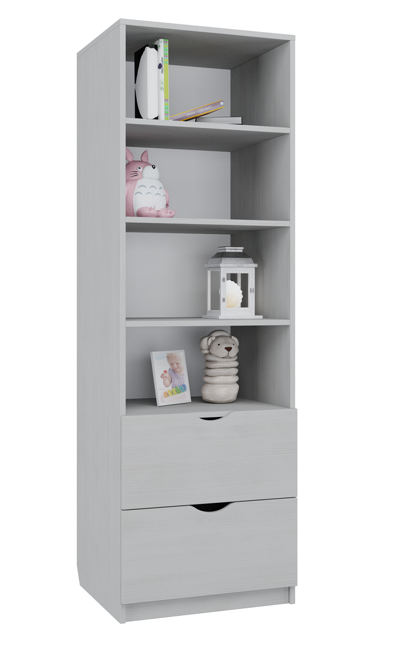

Шкаф для документов и книг MebelLoft 60х50х186 см Белое дерево 15-1001-02