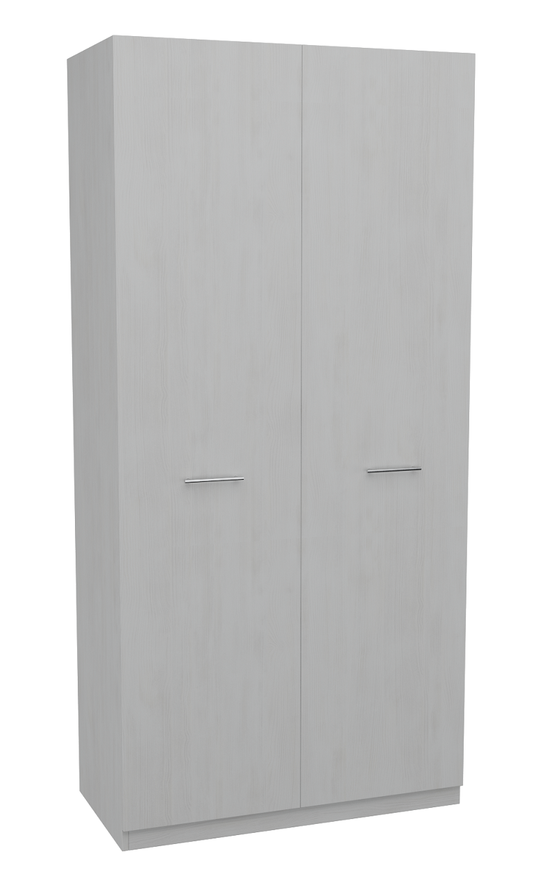 

Шкаф распашной 2-хдв. MebelLoft 100х50х210 см Белое дерево 2513-02