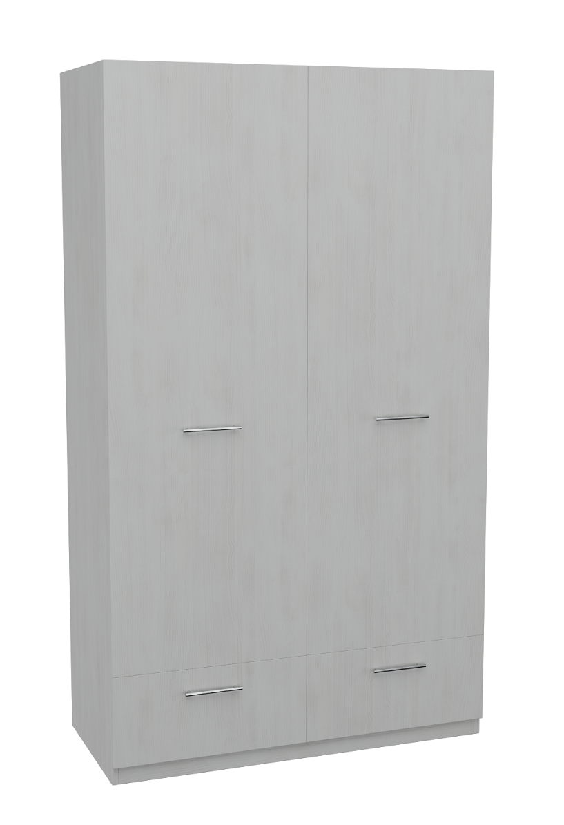 

Шкаф распашной 2-хдв. с ящиками MebelLoft 110х50х190 см Белое дерево 2512-02