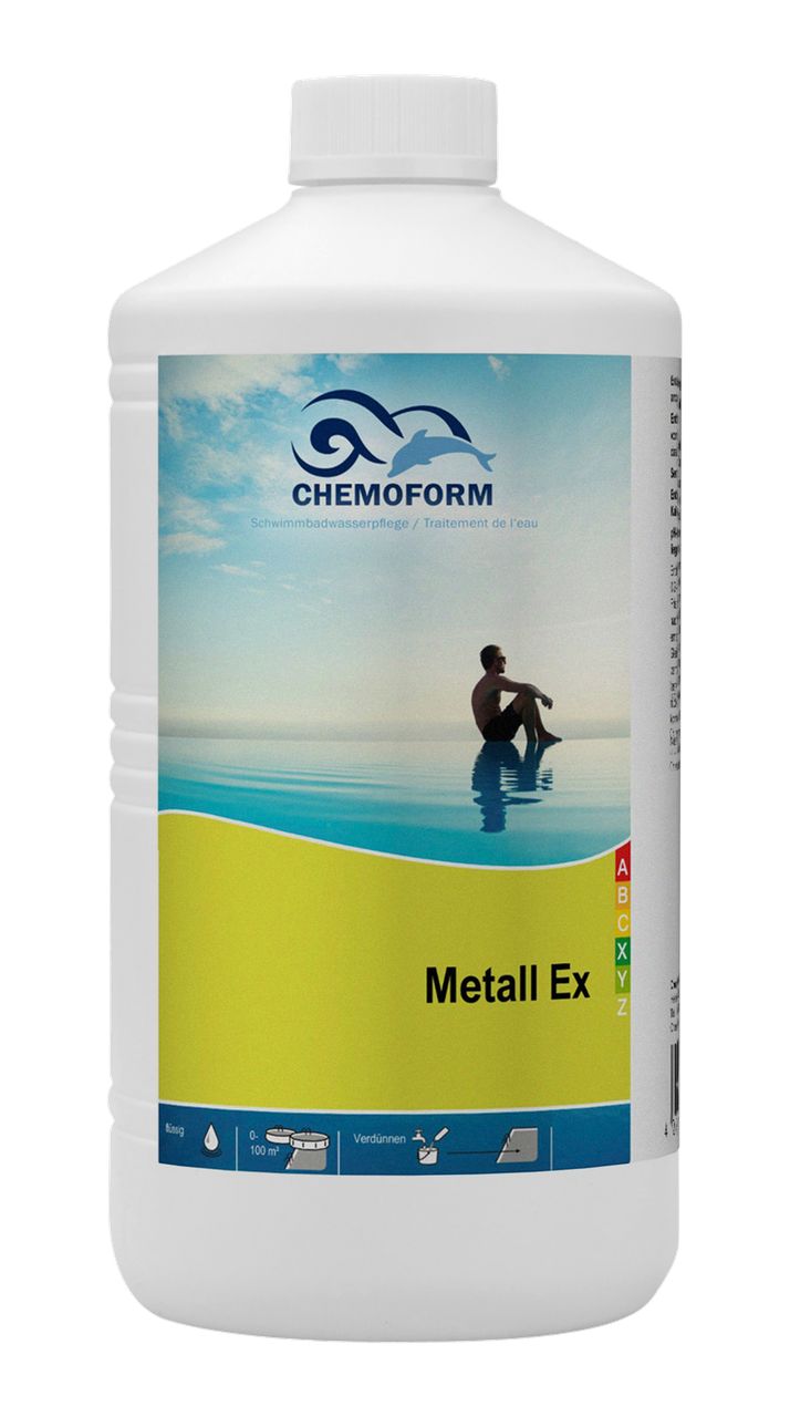 

СРЕДСТВО ДЛЯ УДАЛЕНИЯ ВСЕХ ВИДОВ МЕЛАЛЛОВ ИЗ ВОДЫ БАССЕЙНА METALL-EX , CHEMOFORM, 1 Л