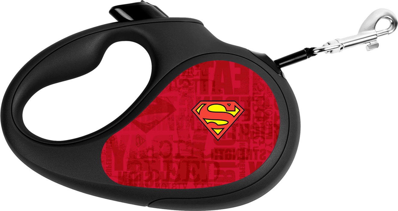

Поводок-рулетка для собак Collar WAUDOG R-leash, рисунок "Супермен Лого Красный", S, до 15 кг, 5 м, светоотражающая лента (8124-1007-01)