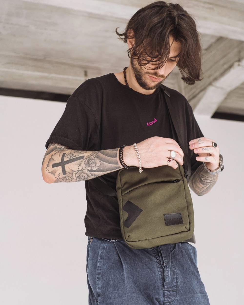 

Сумка Rooh Messenger City Bag Полиестр Хаки