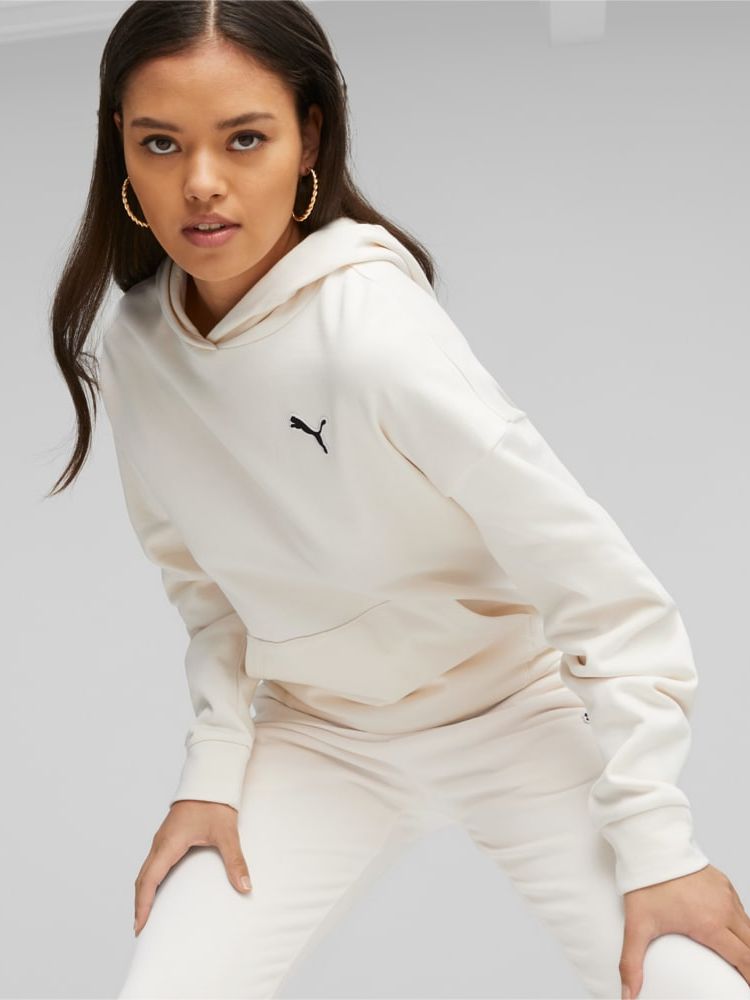 Акція на Худі тепле жіноче Puma Better Essentials Hoodie FL 67680499 XL Alpine Snow від Rozetka