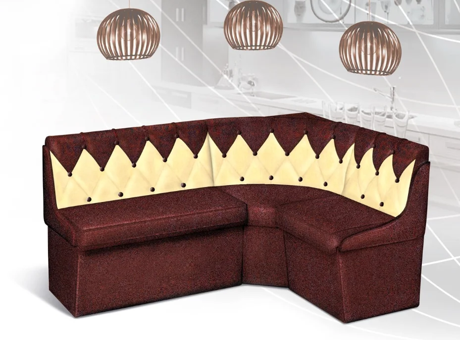

Кухонный уголок мягкий из ДСП + ткань Орион Modern Бордовый