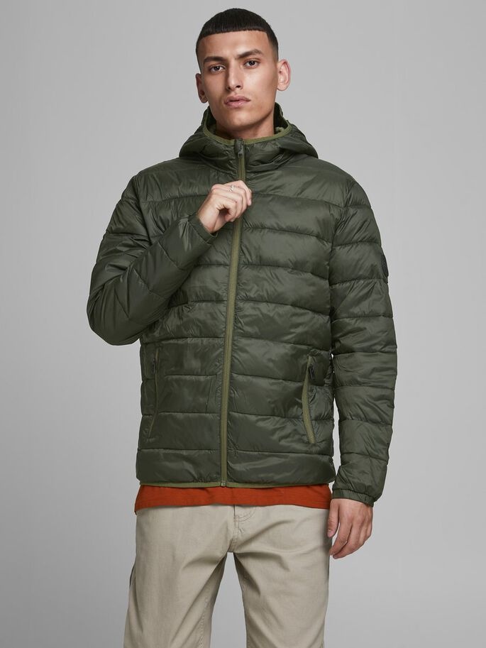 

Куртка Jack & Jones JJEMAGIC PUFFER HOOD STS S темно-зеленый 12173751Rosin