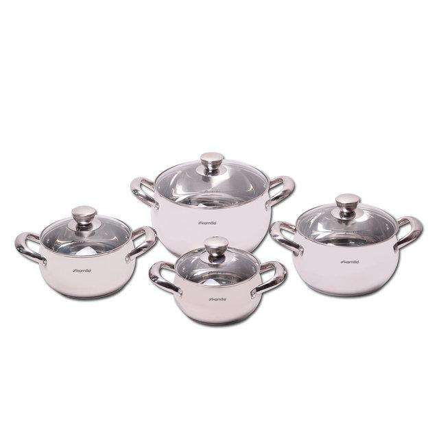 

Набор кастрюль 8 предметов Kamille KM-4019-S
