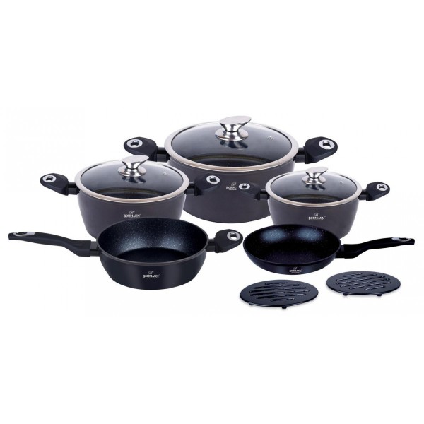 

Набор посуды 10 предметов Bohmann BH-40-BLACK