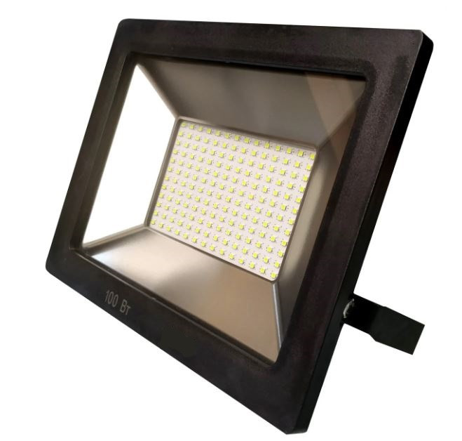 

Прожектор светодиодный 100вт LED 6900lm IP65 6500К черный