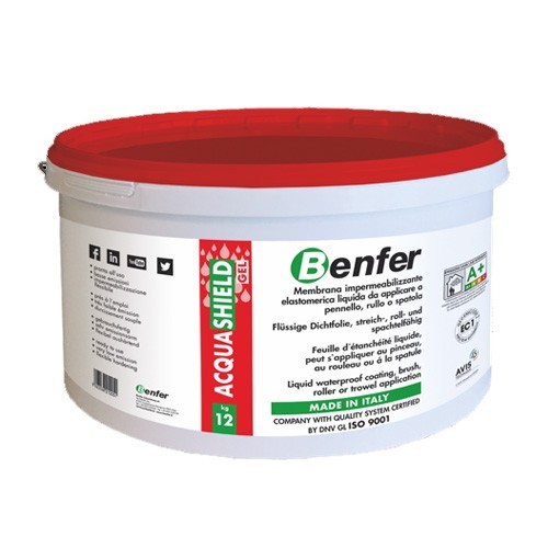 

Водонепроницаемая гидроизоляционная масса ACQUASHIELD-GEL Benfer 5 КГ