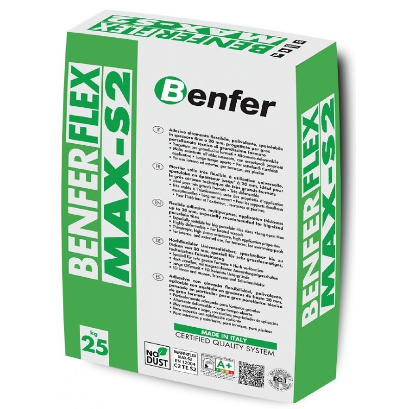 

Многофункциональный клей BENFERFLEX MAX-S2 Benfer 25КГ white