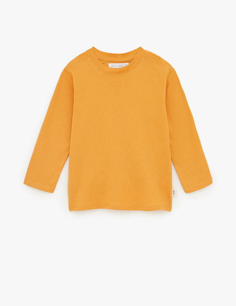 

Футболка д/р Zara ДМ001345 (7099/761/615) цвет желтый 140