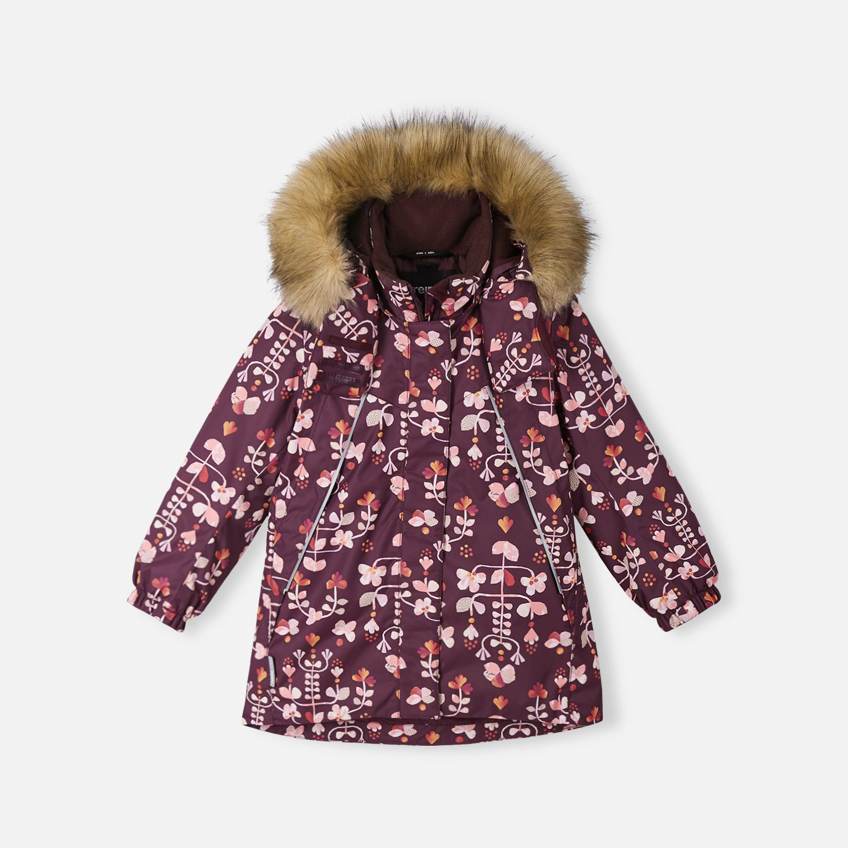 Акція на Дитяча зимова термо куртка для дівчинки Reima Muhvi 5100118A-4961 134 см від Rozetka